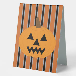 Plaque De Table Citrouilles d'Halloween amusants et fantaisistes