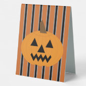 Plaque De Table Citrouilles d'Halloween amusants et fantaisistes (Verso)