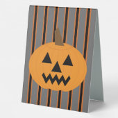 Plaque De Table Citrouilles d'Halloween amusants et fantaisistes (Verso)
