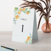 Plaque De Table Citrus oranges Douche nuptiale (En SItu (Tableau))