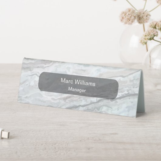 Plaque De Table Classé Monogramme Professional Editable Desk Plaqu (En SItu (Tableau))