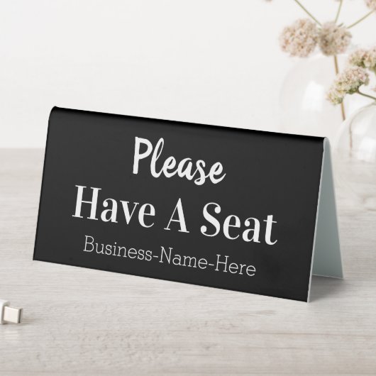 Plaque De Table Classé "S'Il Vous Plaît Assis" (En SItu (Tableau))