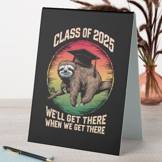 Plaque De Table Classe Supérieure Retro De 2025 Casquette Sloth Gr (En SItu (Tableau))