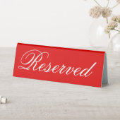 Plaque De Table Classic Christmas Red Reserved Party Table Sign (En SItu (Tableau))