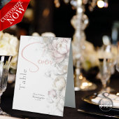 Plaque De Table Classic Modern Ivory and Blush Floral