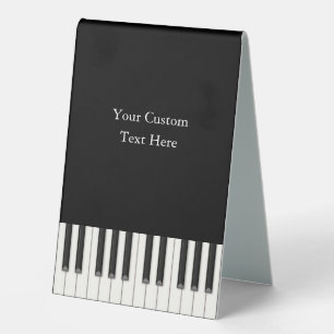 Plaque De Table Clavier de Piano Élégant Panneau Personnalisé en P