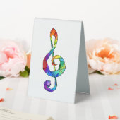 Plaque De Table Clé de musique arc-en-ciel (In SItu (Mariage))