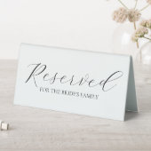 Plaque De Table Clean & Modern Reserved Wedding Sign (En SItu (Tableau))