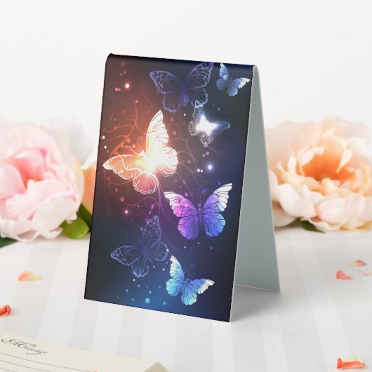 Plaque De Table Clowing Night Butterflies (In SItu (Mariage))