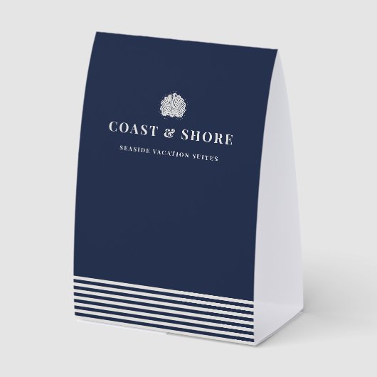 Plaque De Table Coastal Seashell Brand Logo (Recto)