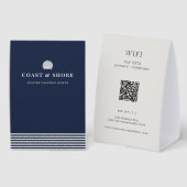 Plaque De Table Coastal Seashell Brand Logo (Recto/verso)