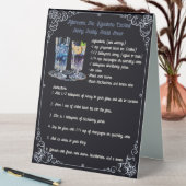 Plaque De Table Cocktail Signature : Boisson de mariage pétillante (En SItu (Tableau))