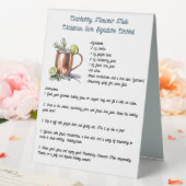 Plaque De Table Cocktail Signature de la canneberge moscovite Mule (In SItu (Mariage))