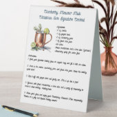 Plaque De Table Cocktail Signature de la canneberge moscovite Mule (En SItu (Tableau))