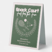 Plaque De Table Cocktails Et Country Clubs Snack Bachelorette (Recto)