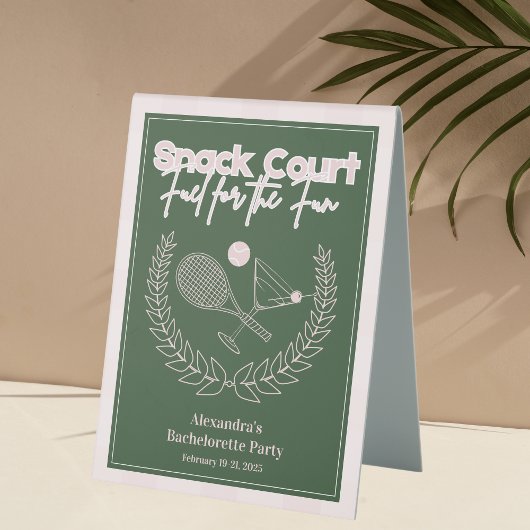 Plaque De Table Cocktails Et Country Clubs Snack Bachelorette