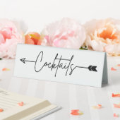 Plaque De Table Cocktails Mariage Flèche gauche Table Tente Signal (In SItu (Mariage))