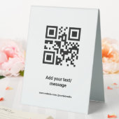 Plaque De Table code barre personnalisé simple ajouter votre site  (In SItu (Mariage))