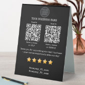 Plaque De Table Code QR avis sur les petites entreprises GOOGLE et (En SItu (Tableau))
