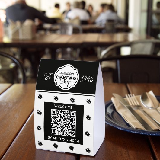 Plaque De Table Code QR café numérisez pour commander (Insitu (restaurant))