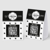 Plaque De Table Code QR café numérisez pour commander (Recto/verso)