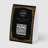 Plaque De Table Code QR ci-joint Personnalisé (Verso)