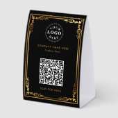 Plaque De Table Code QR ci-joint Personnalisé (Recto)