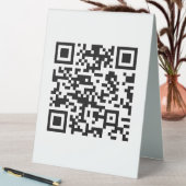 Plaque De Table Code QR créé instantanément (en entrant votre URL) (En SItu (Tableau))