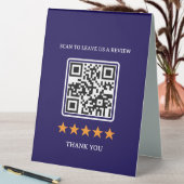 Plaque De Table Code QR de lien de révision d'entreprise sur prése (En SItu (Tableau))