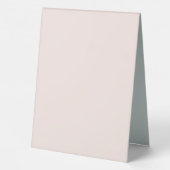 Plaque De Table Code QR de logo d'entreprise rose simple promotion (Verso)