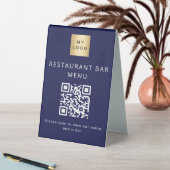 Plaque De Table Code QR de numérisation de menu de bar de café de (En SItu (Tableau))