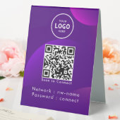 Plaque De Table Code QR de numérisation du réseau WiFi pour se con (In SItu (Mariage))