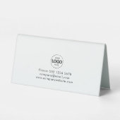 Plaque De Table Code QR de paiement sans contact personnalisé (Verso)