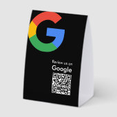 Plaque De Table Code QR de révision Google moderne et tendance (Verso)
