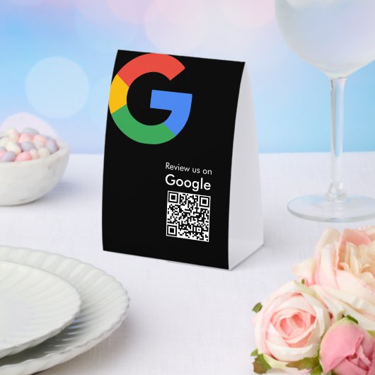 Plaque De Table Code QR de révision Google moderne et tendance (Insitu (mariage))