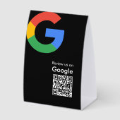 Plaque De Table Code QR de révision Google moderne et tendance (Recto)