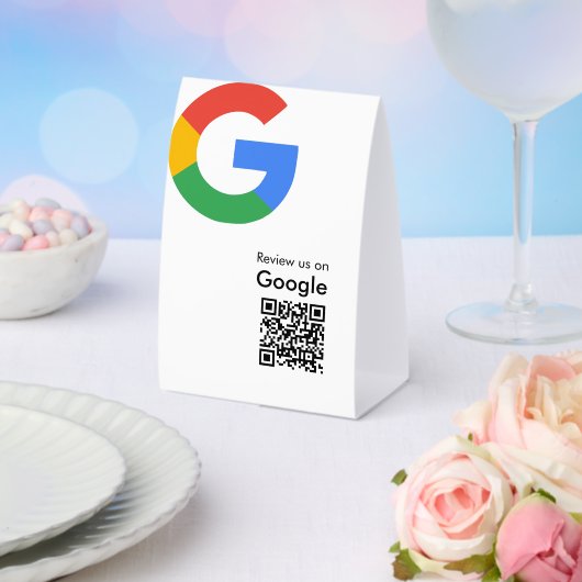 Plaque De Table Code QR de révision Google moderne et tendance (Insitu (mariage))