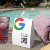 Plaque De Table Code QR de révision Google moderne et tendance (InVersositu (sur table))