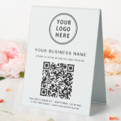 Plaque De Table Code QR du logo de l'entreprise (In SItu (Mariage))