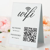 Plaque De Table Code QR du réseau Wifi de marque personnalisée Bla (In SItu (Mariage))