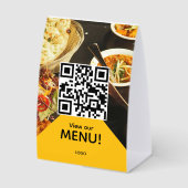 Plaque De Table code qr menu restaurant bar photo (Recto)