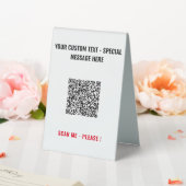 Plaque De Table Code QR personnalisé et signature de table personn (In SItu (Mariage))