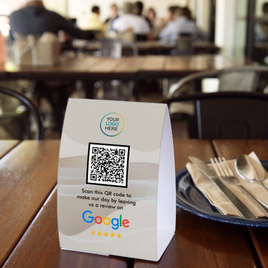 Plaque De Table Code QR personnalisé pour avis Google sur panneau (Insitu (restaurant))