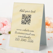 Plaque De Table code QR personnalisé simple ajouter votre nom text (In SItu (Mariage))