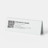 Plaque De Table Code QR promotionnel d'entreprise (Recto)