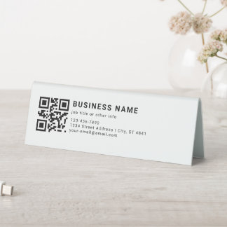 Plaque De Table Code QR promotionnel d'entreprise