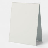 Plaque De Table Code QR promotionnel simple pour logo en ivoire (Verso)
