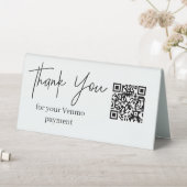 Plaque De Table Code QR Scan to Pay Venmo Table Top Sign (En SItu (Tableau))