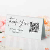Plaque De Table Code QR Scan to Pay Venmo Table Top Sign (In SItu (Mariage))