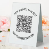 Plaque De Table Code QR Texte personnalisé Tente de table personna (In SItu (Mariage))